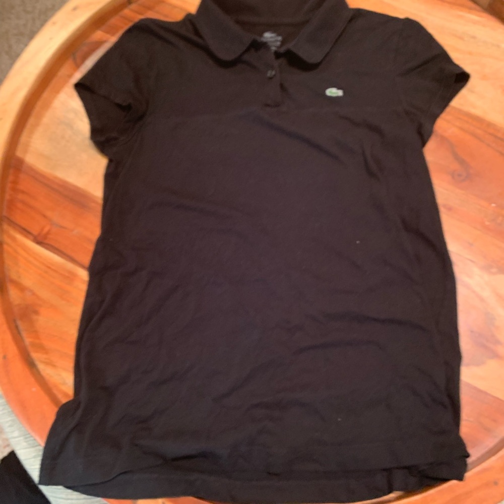 Black Lacoste shirt size 38(fits like a small)